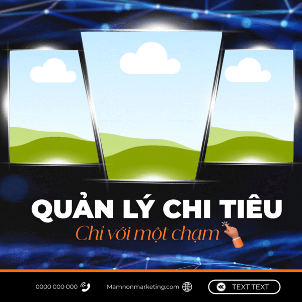 Frame Canva Quản Lý Chi Tiêu