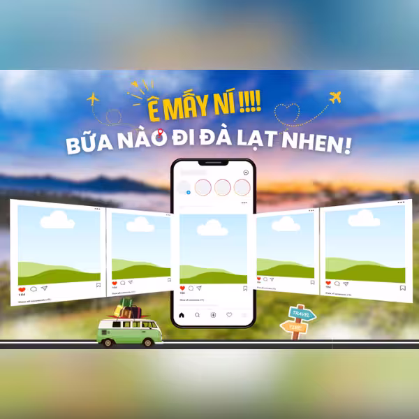 Frame Canva Dạng Bài Đăng Xoay Vòng