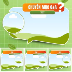 Mẫu Frame Canva Chuyên Mục Q&A