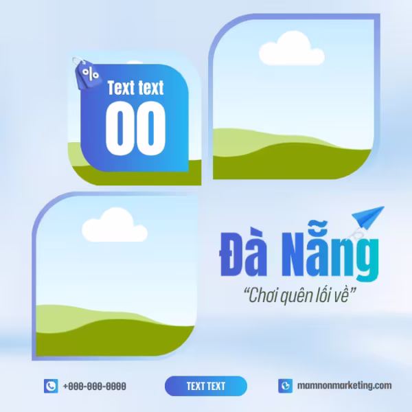 Frame Canva Du Lịch Đà Nẵng