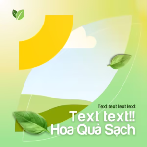 Frame Canva Hoa Quả Sách