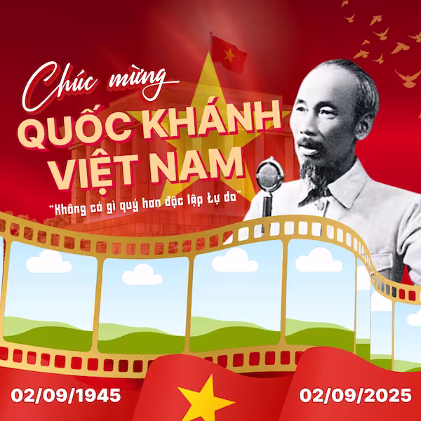 Frame Canva Ngày Quốc Khánh 2/9