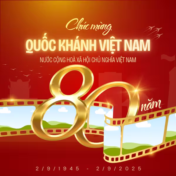 Frame Canva Quốc Khánh Việt Nam