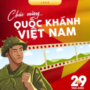 Frame canva Chào Mừng Quốc Khánh Việt Nam