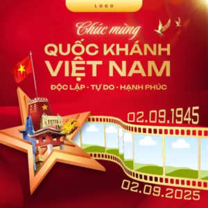 Frame canva Quốc Khánh Việt Nam