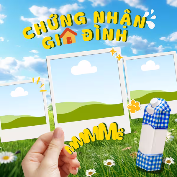 Frame Canva Chứng Nhận Gia Đình