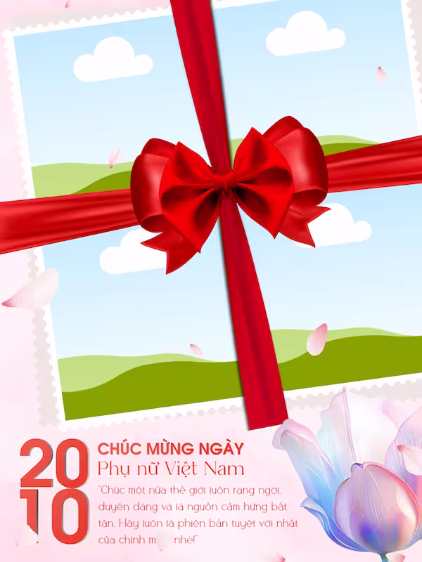 Frame canva mừng ngày phụ nữ Việt Nam
