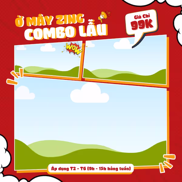 Frame canva combo lẫu 99k