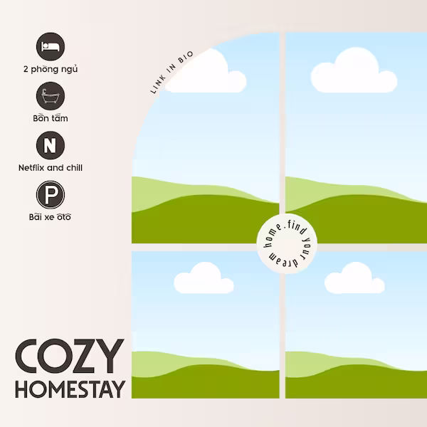 Frame canva Cozy Homestay